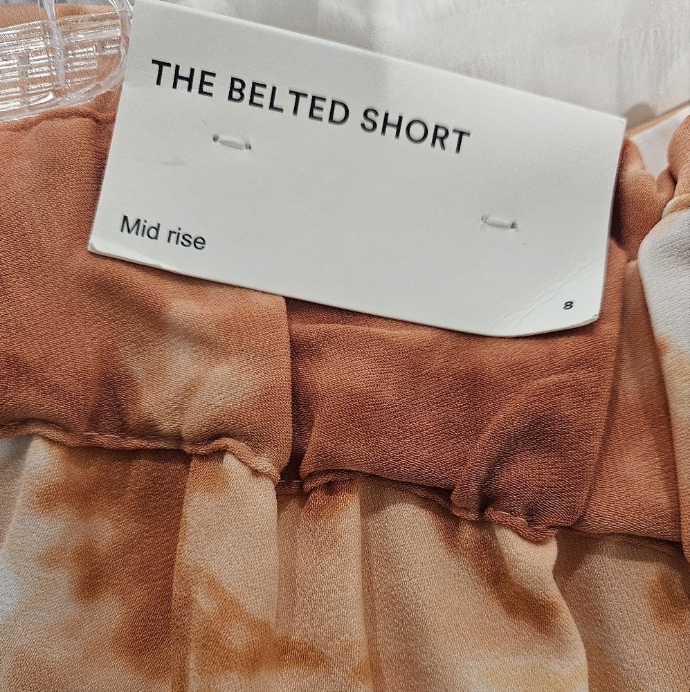 Ann Taylor Tie Dye Belted Shorts Size 8 - Picture 4 of 5